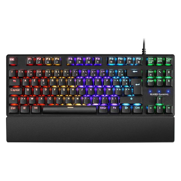 Gaming Keyboard Mars Gaming MKXTKLRFR Black RGB