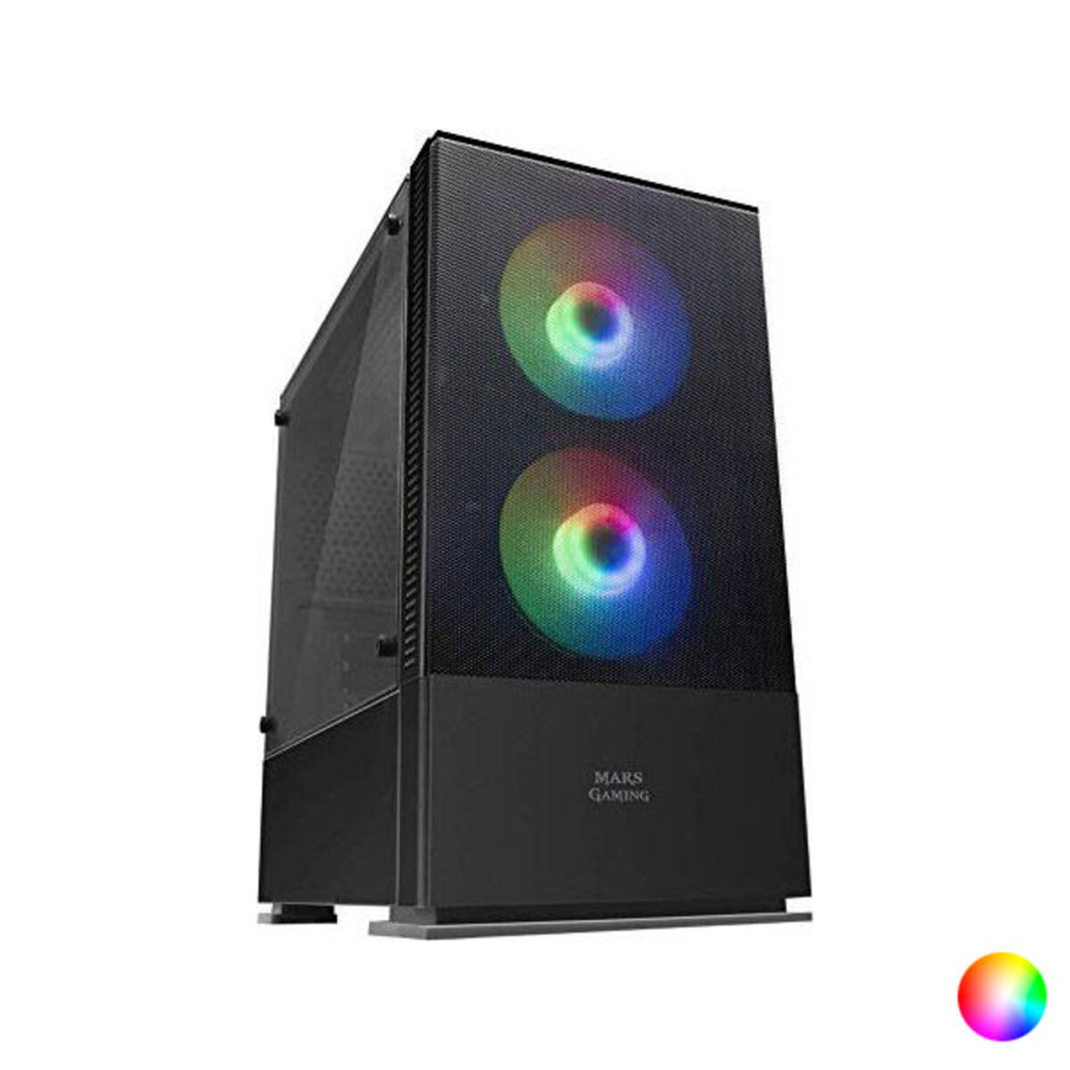 Afbeeldingen van ATX/mATX Semi-tower Box Mars Gaming LED RGB LED RGB Micro ATX