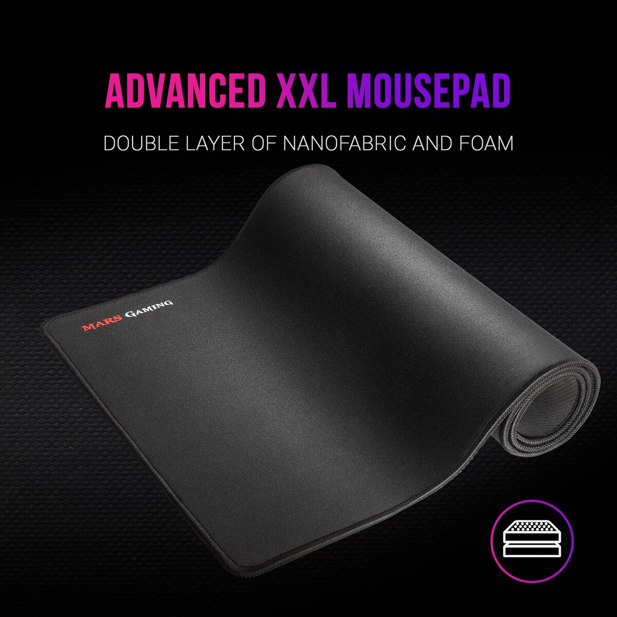 Obrazek Keyboard with Gaming Mouse Mars Gaming MCPXBES Black Spanish Qwerty