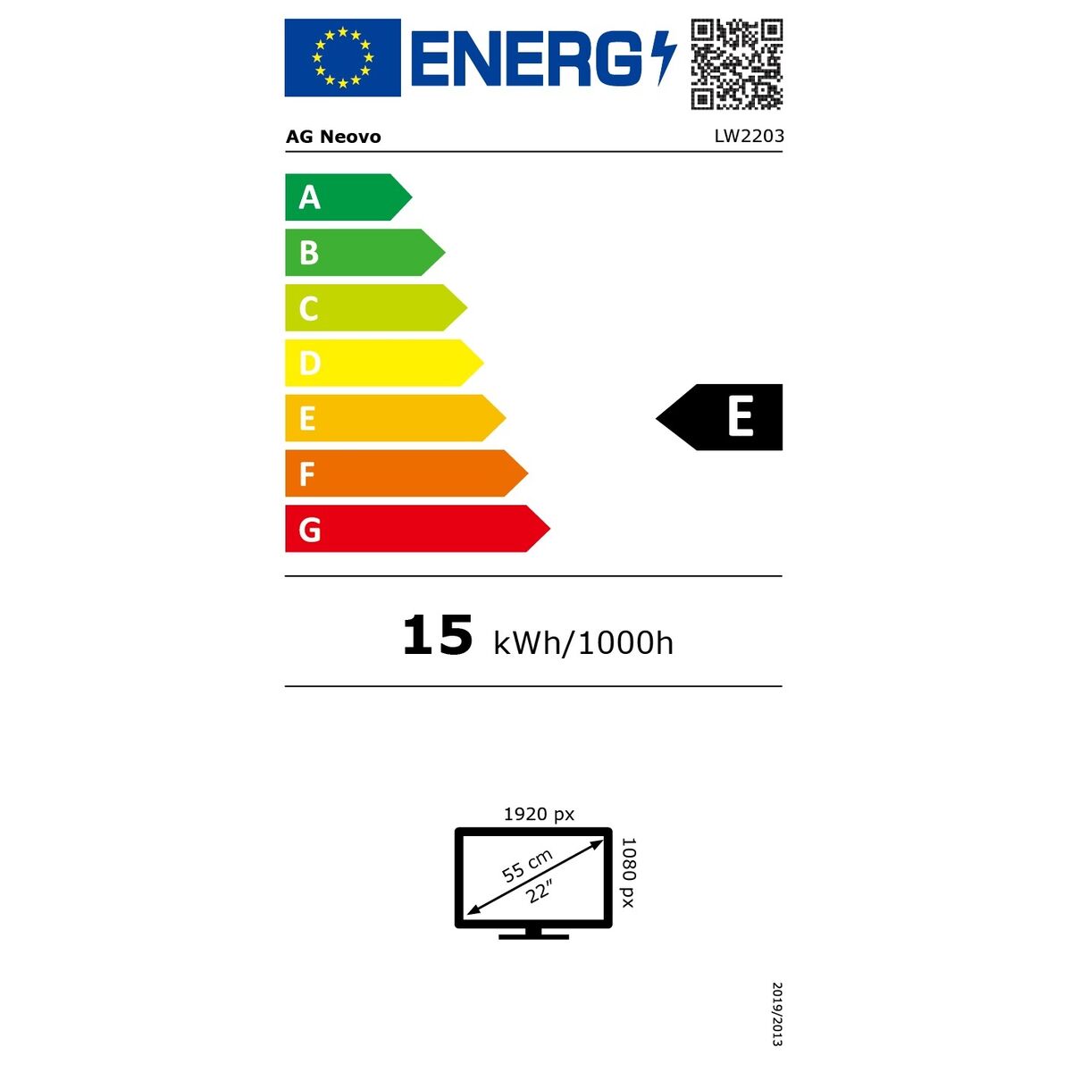 Afbeeldingen van Monitor Ag Neovo LW-2203 Full HD 21,5"
