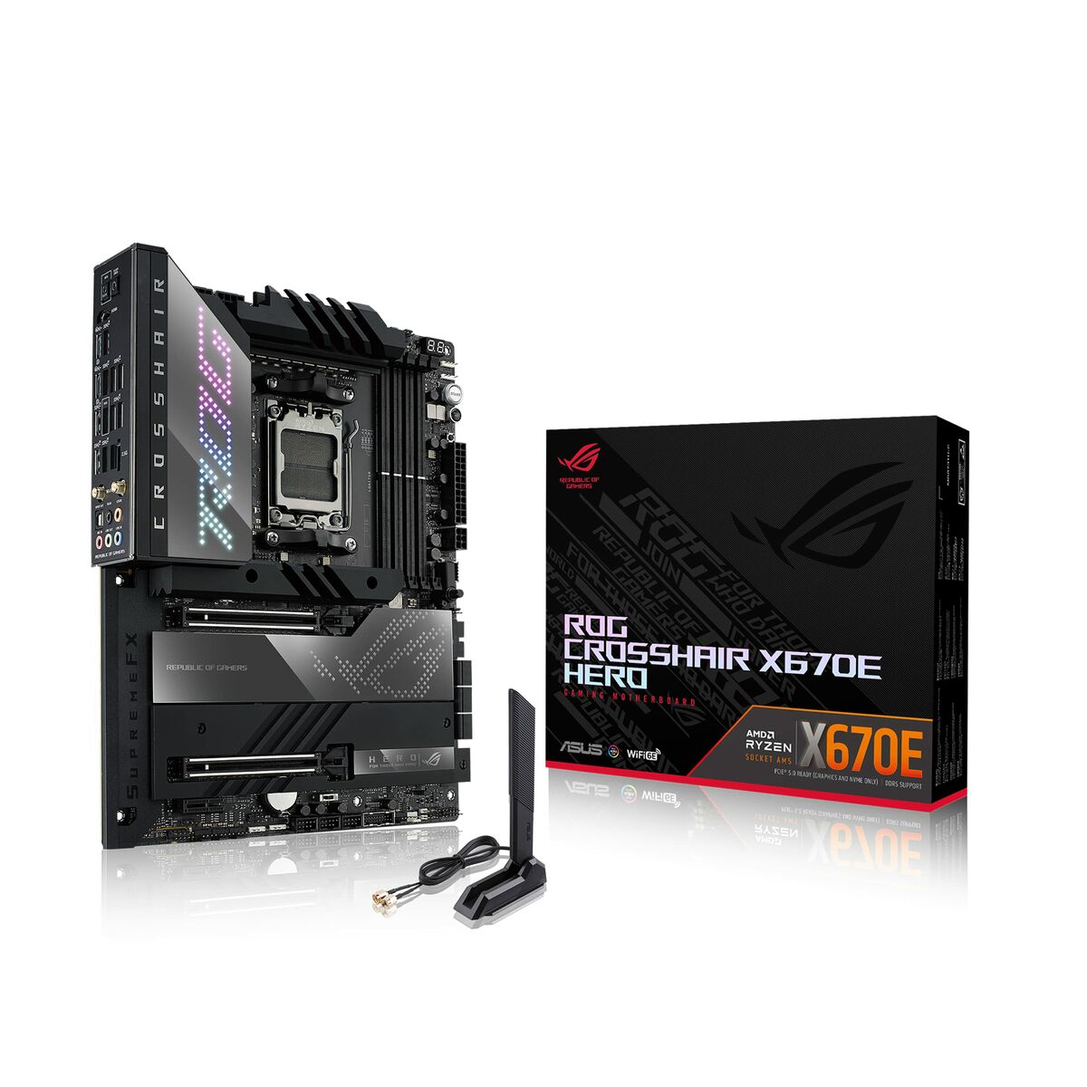 Scheda Madre Asus ROG Crosshair X670E Hero AMD AMD X670 AMD AM5