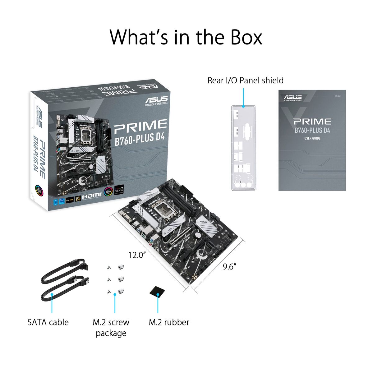 Bild von Motherboard Asus PRIME B760-PLUS D4 LGA 1700