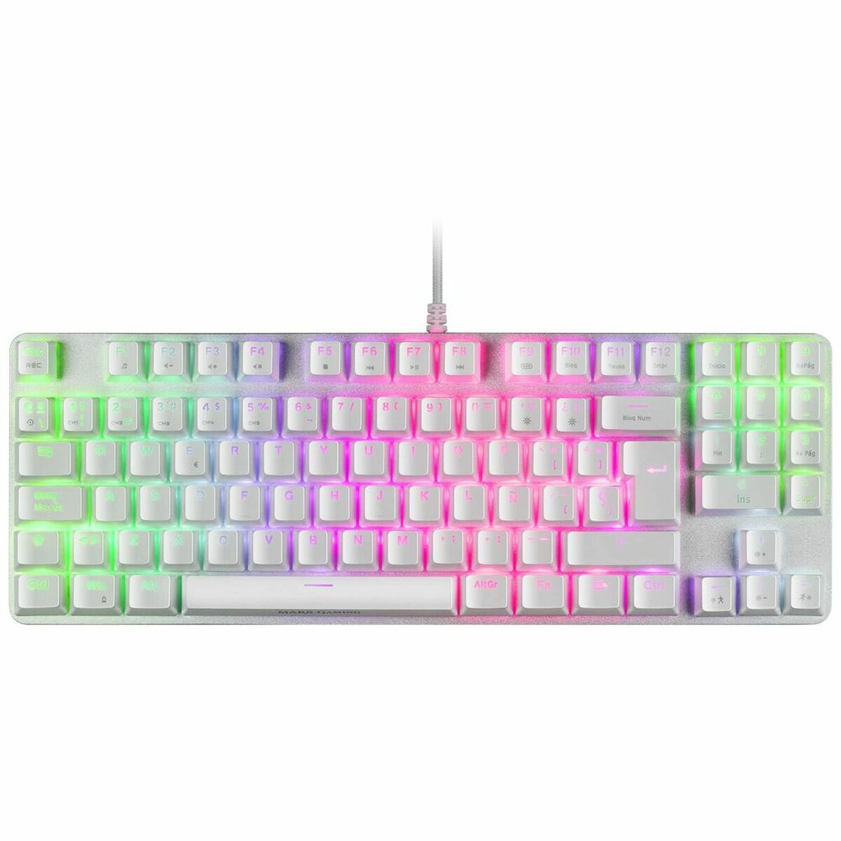 Keyboard Mars Gaming MKREVOPROWRES White LED RGB