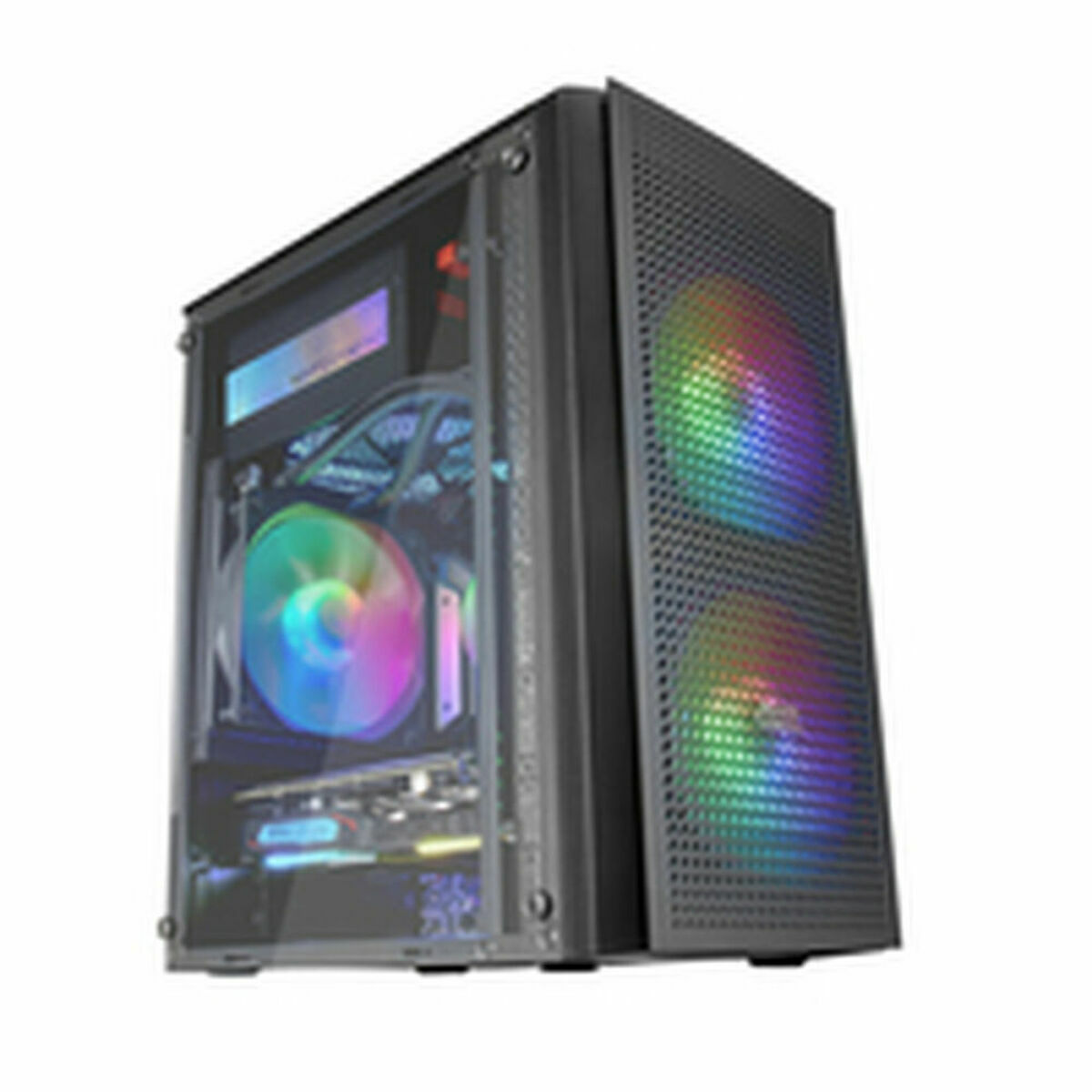 Afbeeldingen van ATX Semi-tower Box Mars Gaming MC300 Black LED RGB RGB mATX