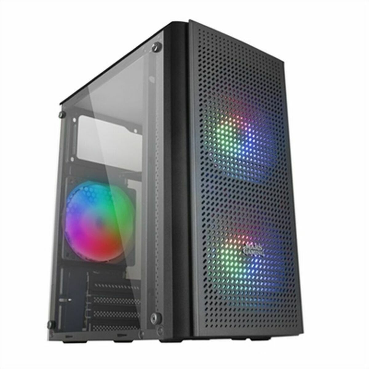 Afbeeldingen van ATX Semi-tower Box Mars Gaming MC300 Black LED RGB RGB mATX
