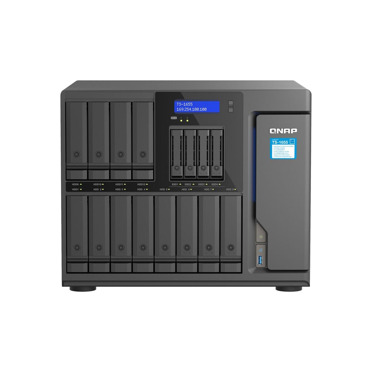 Bild von NAS Network Storage Qnap TS-1655-8G Black