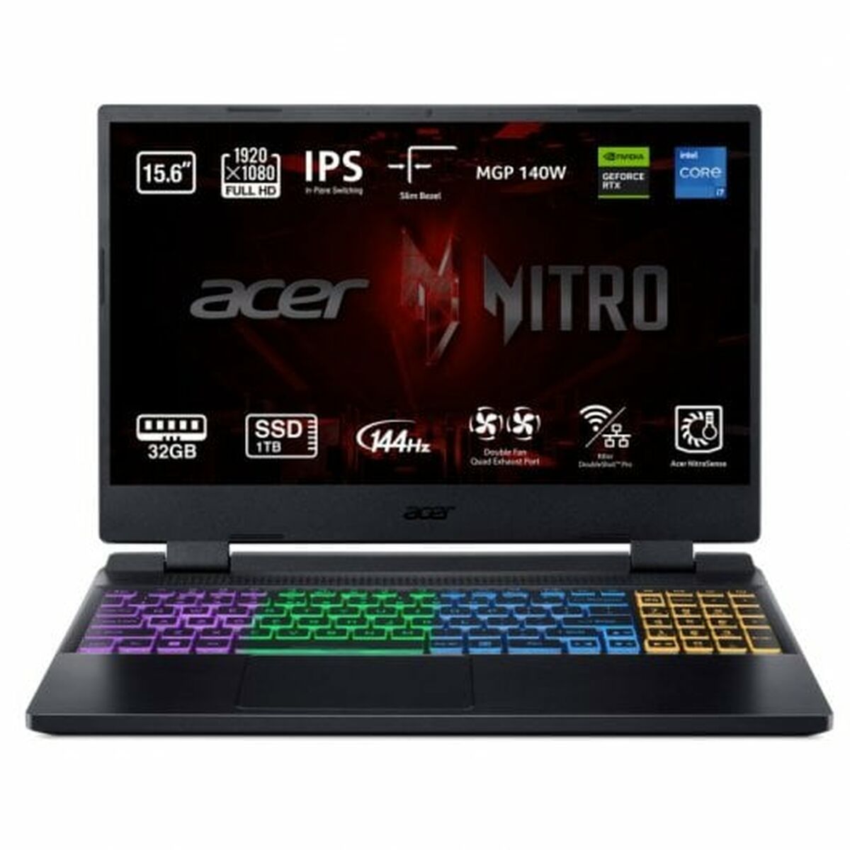 Laptop Acer Nitro 5 AN515-58-77YB 15,6" i9-12900H 32 GB RAM 1 TB SSD Nvidia Geforce RTX 40...