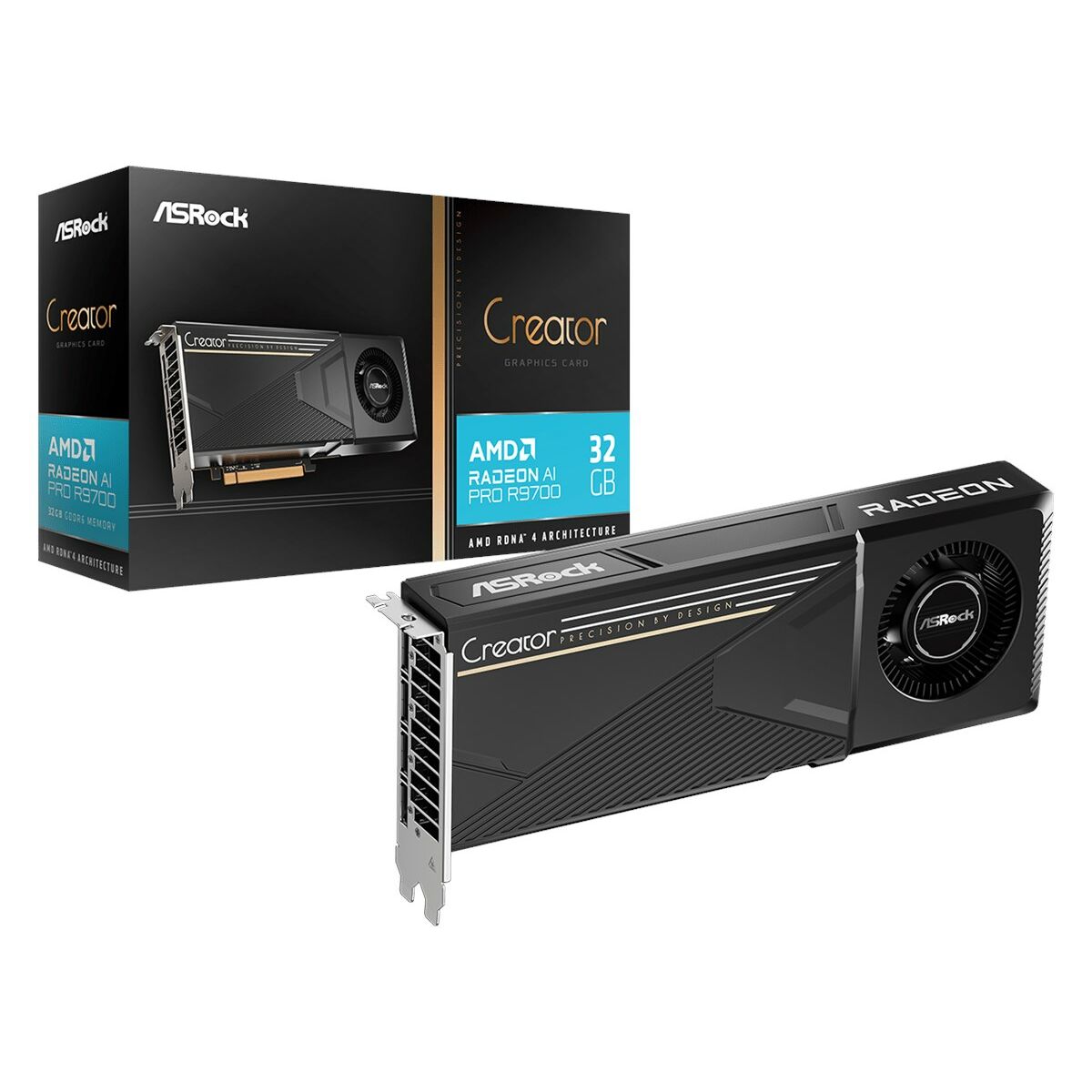 Afbeeldingen van Graphics card ASRock R9700 CT 32G 32 GB GDDR6