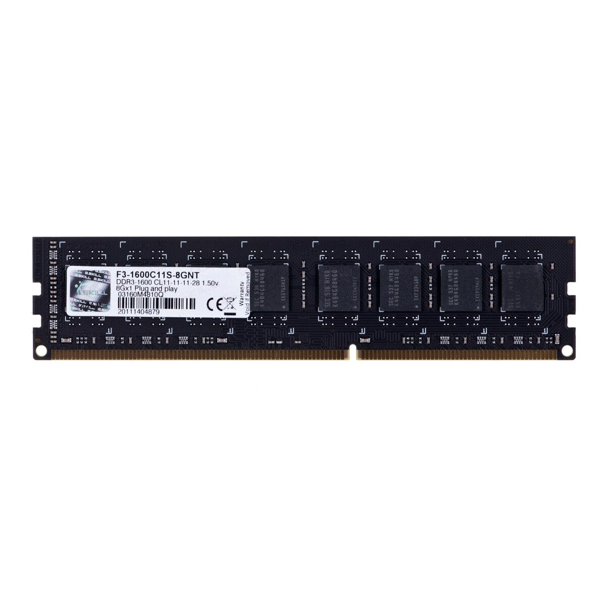 Mémoire RAM GSKILL DDR3-1600 CL5 8 GB