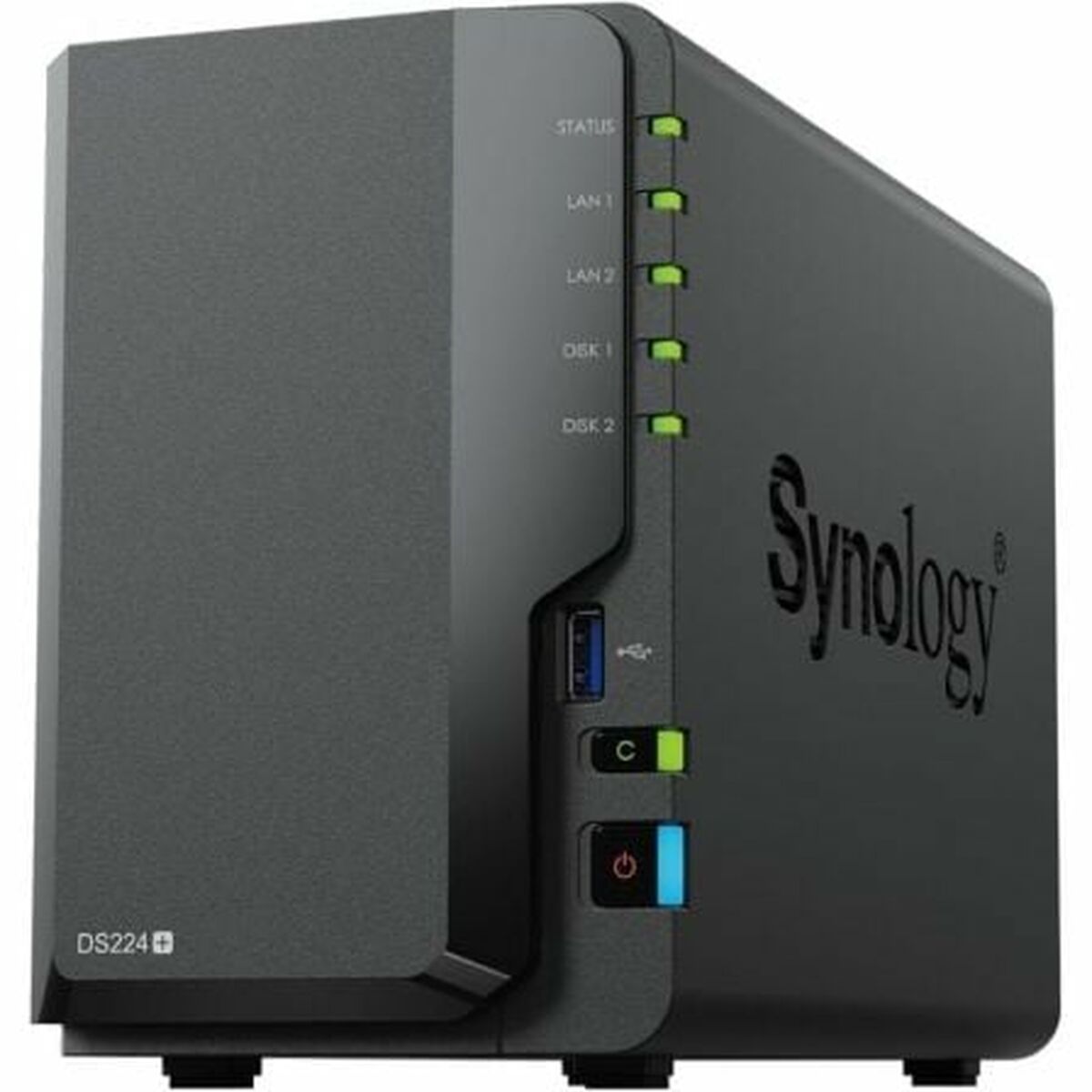 Synology DS224+ NAS Netværkslager - Sort Intel Celeron J4125