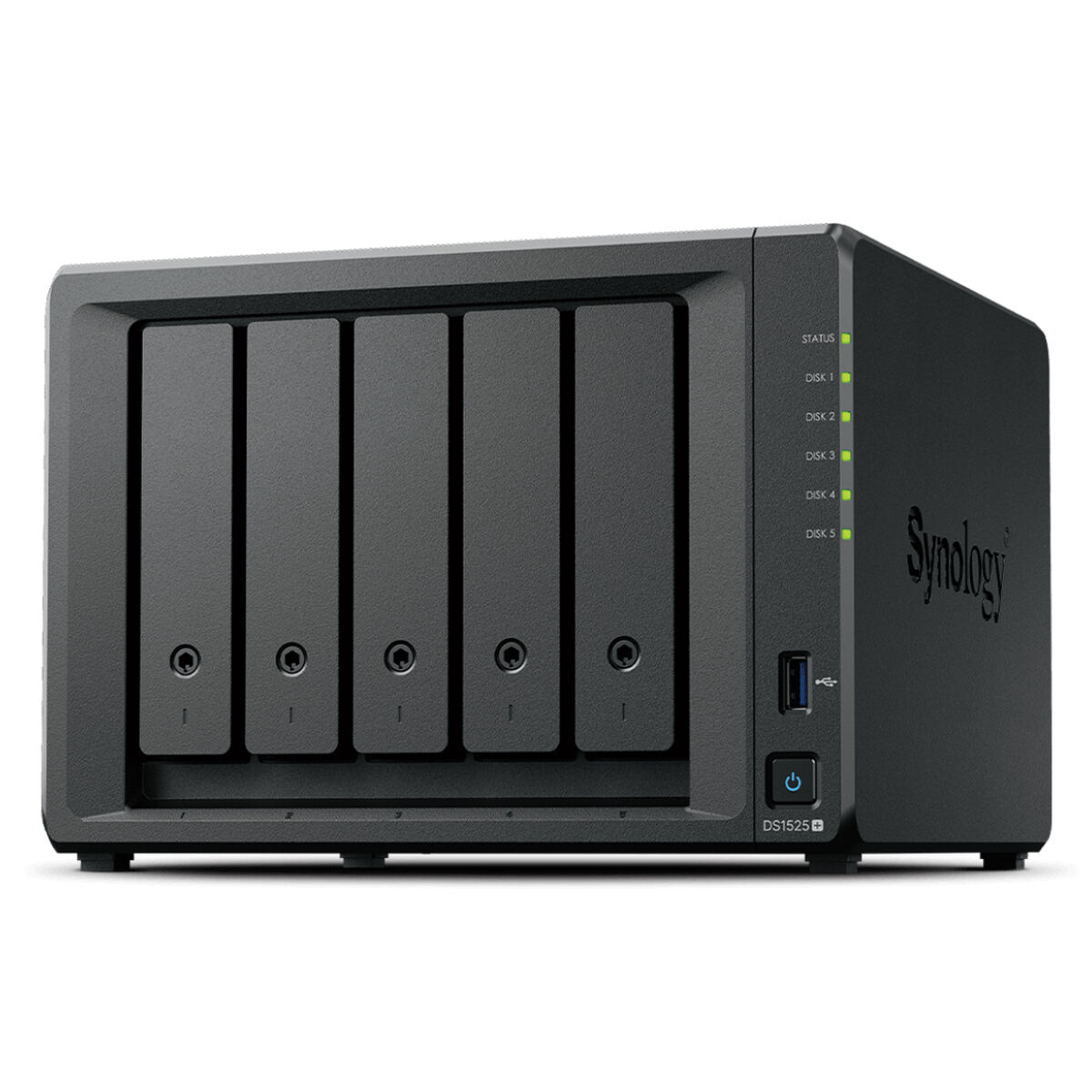 Picture of NAS Network Storage Synology DS1525+ Black AMD Ryzen V1500B