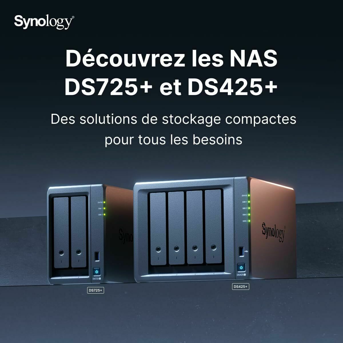 Afbeeldingen van NAS Network Storage Synology DS725+ Black AMD Ryzen R1600