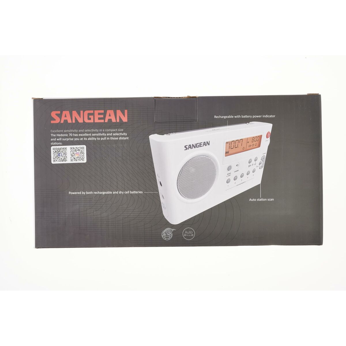 Afbeeldingen van Portable Digital Radio Sangean PR-D7 White