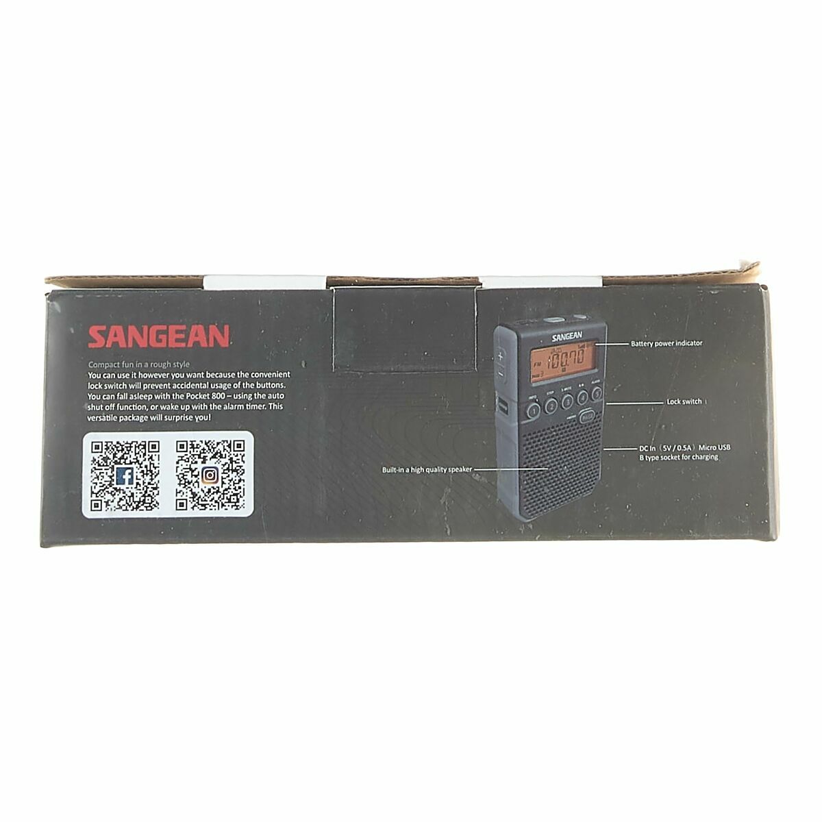 Afbeeldingen van Portable Digital Radio Sangean DT-800 Black AM/FM