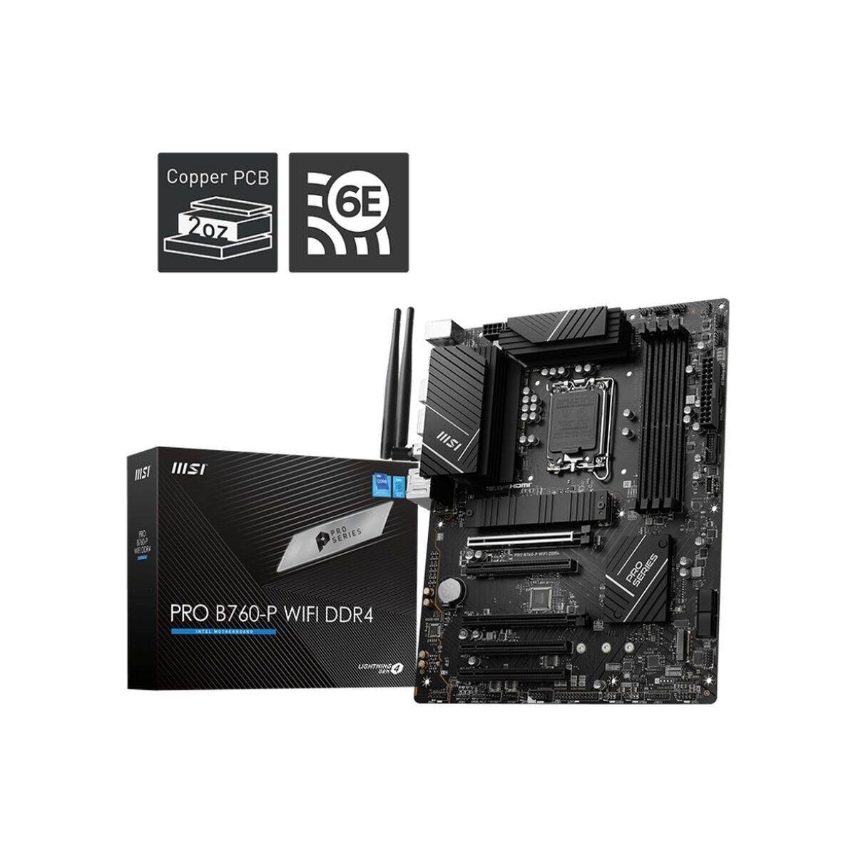 Picture of Motherboard MSI PRO B760-P WIFI DDR4 LGA 1700
