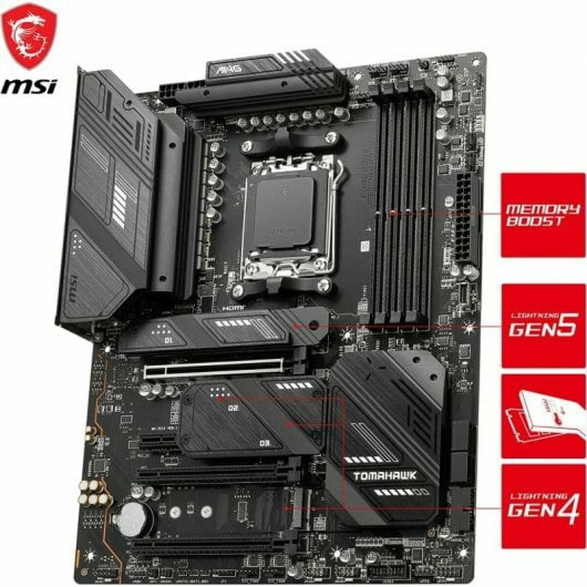 Picture of Motherboard MSI MAG X670E TOMAHAWK WIFI AMD AM5 AMD