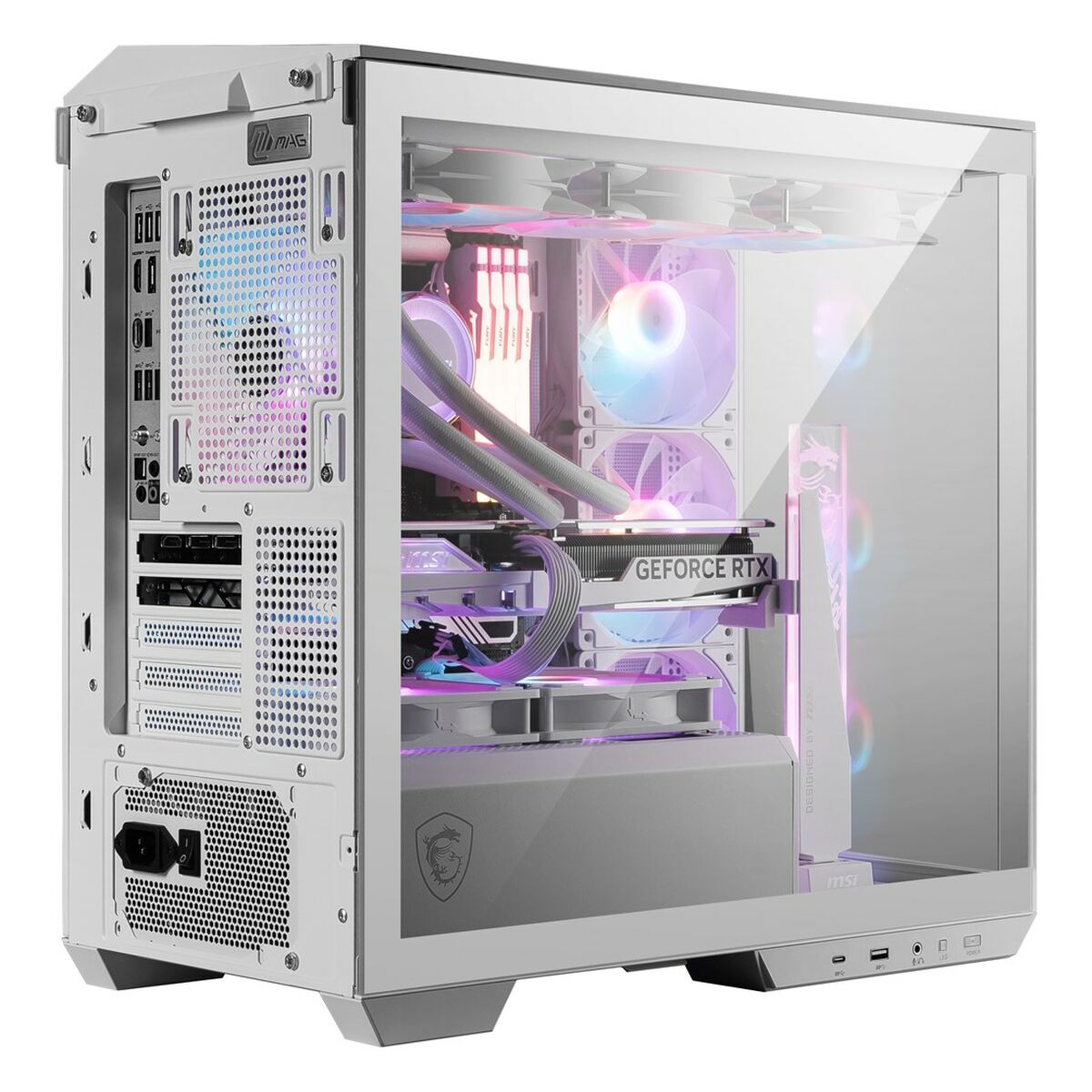 Picture of ATX Semi-tower Box MSI MAG PANO M100R PZ White