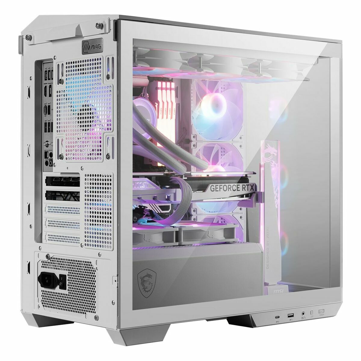Image de ATX Semi-tower Box MSI MAG PANO M100R PZ White