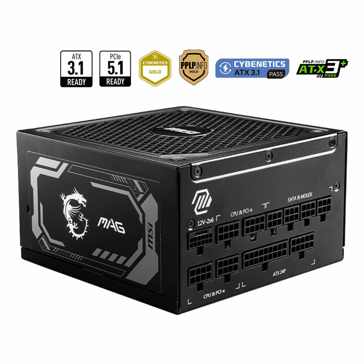 Afbeeldingen van Power supply MSI 306-7ZP9A11-CE0 1200 W ATX 80 Plus Gold