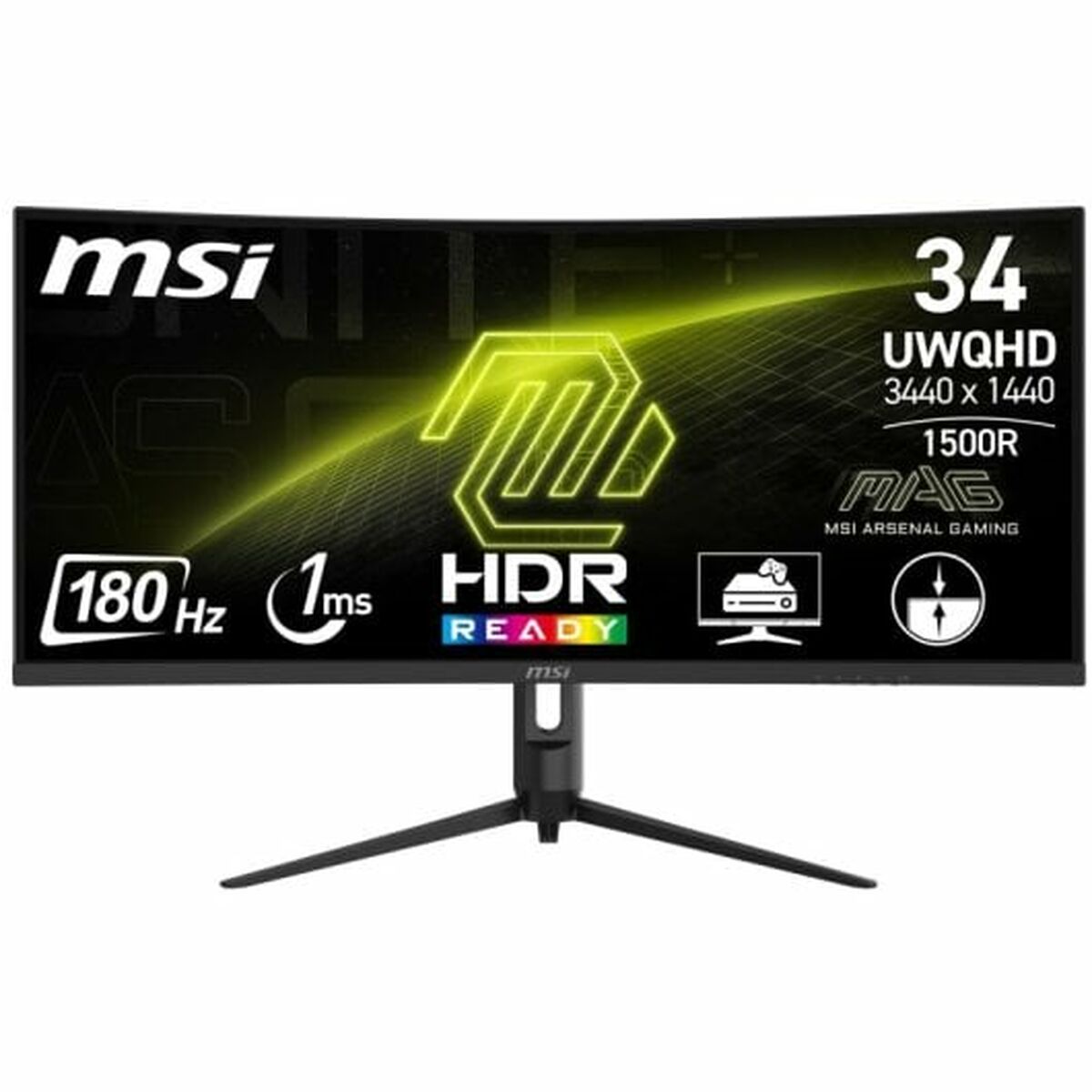 Kép Monitor MSI MAG 342CQR E2 34" UltraWide Quad HD 50 - 60 Hz 180 Hz