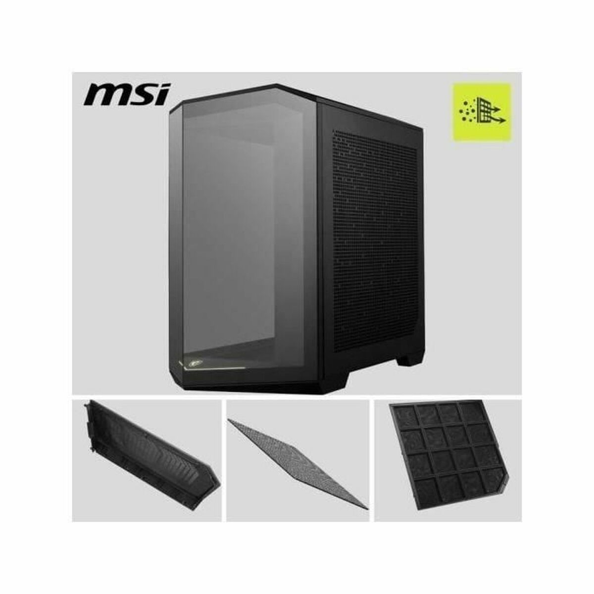 Afbeeldingen van ATX Semi-tower Box MSI MAG PANO 100R PZ Black