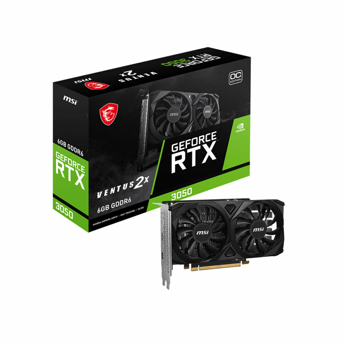 Afbeeldingen van Graphics card MSI Nvidia GeForce RTX 3050 6 GB GDDR6