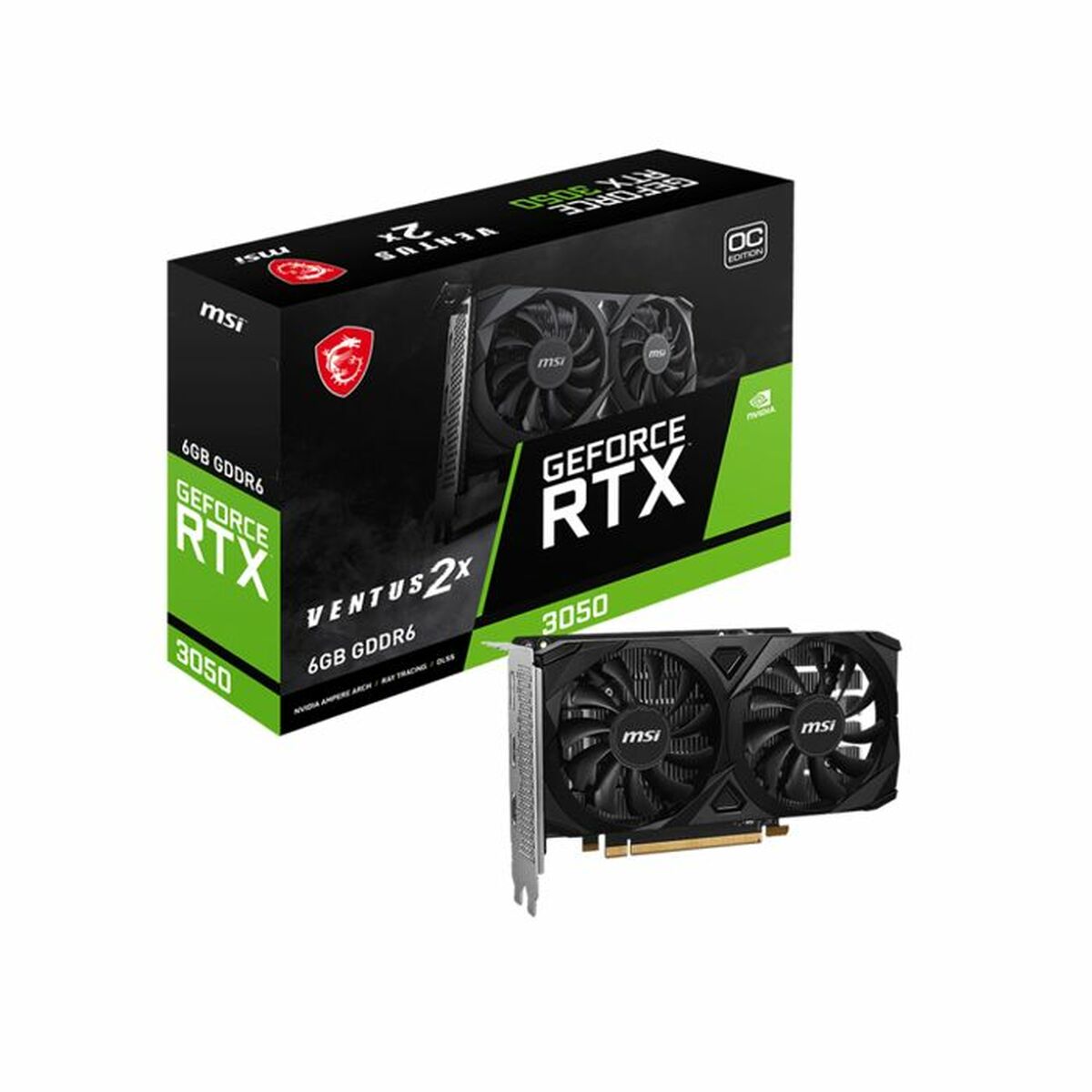 Afbeeldingen van Graphics card MSI Nvidia GeForce RTX 3050 6 GB GDDR6