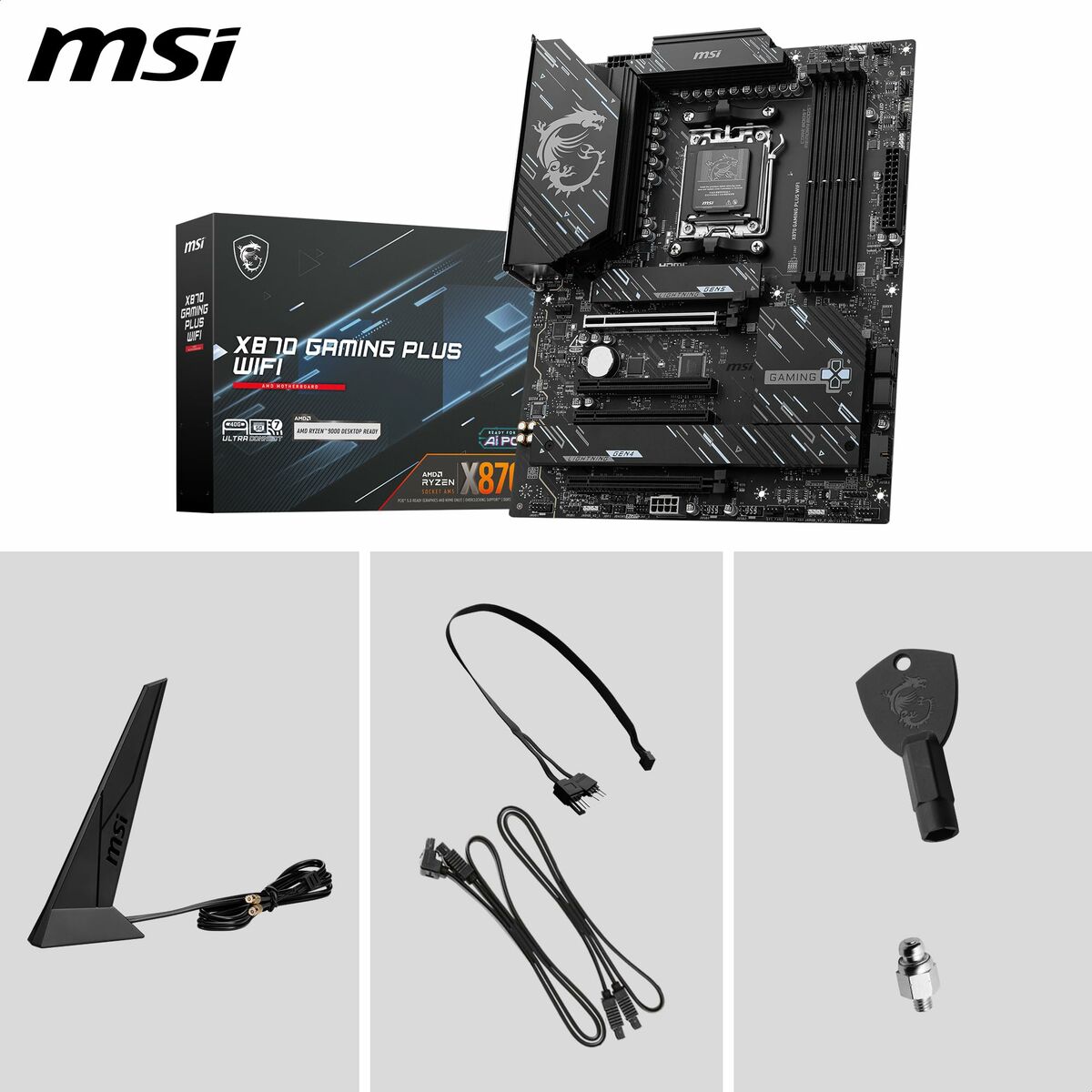 Afbeeldingen van Motherboard MSI X870 GAMING PLUS WIFI AM5 AMD AM5 AMD