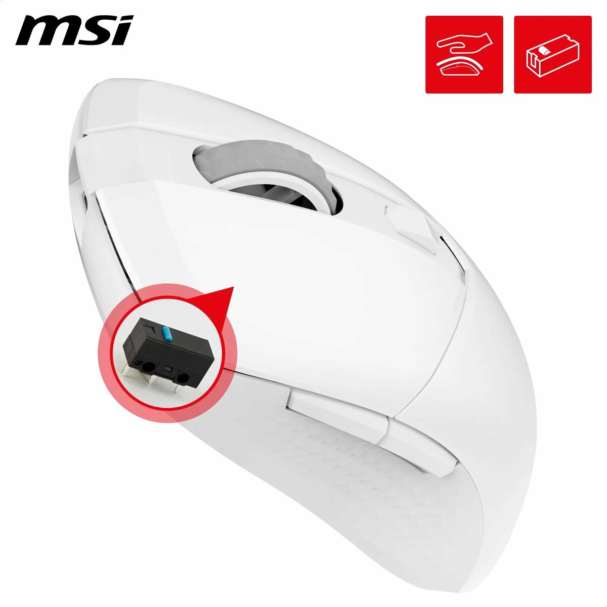 Picture of Mouse MSI S12-4301440-CLA White 8000 dpi