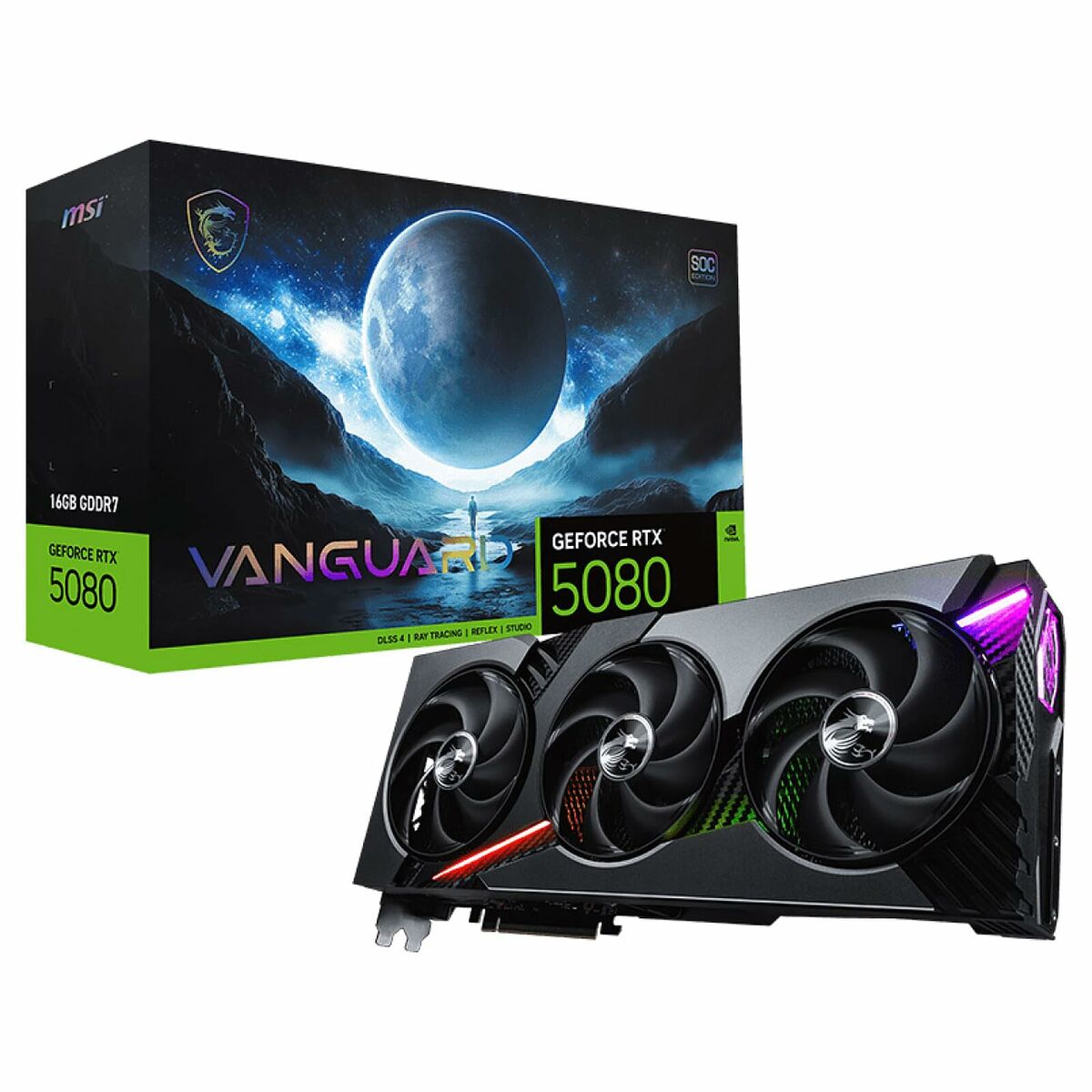 Carte Graphique MSI RTX 5080 16G VANGUARD SOC GEFORCE RTX 5080 32 GB GDDR6X