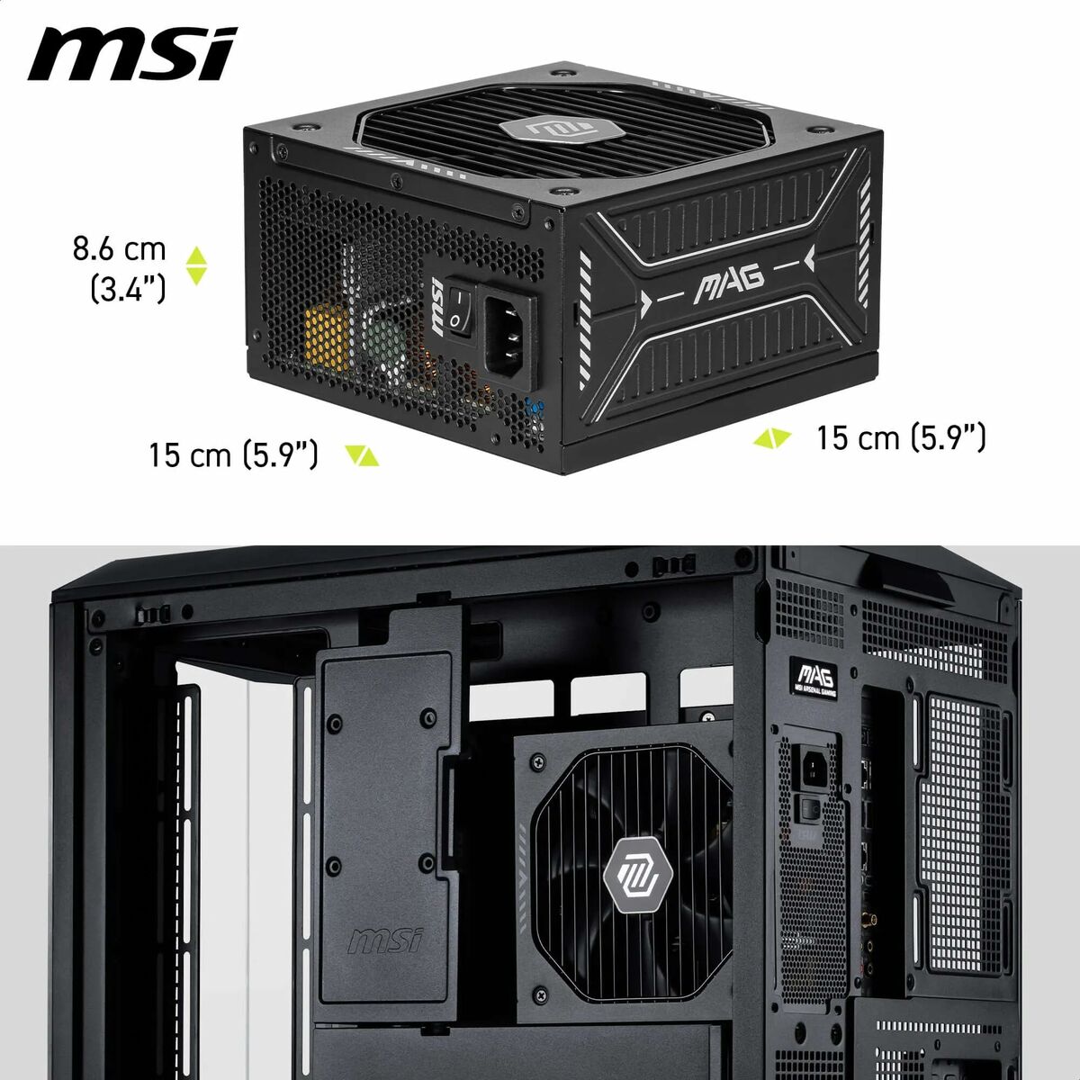 Picture of Power supply MSI 306-7ZP1B11-CE0 750 W 80 Plus Gold ATX