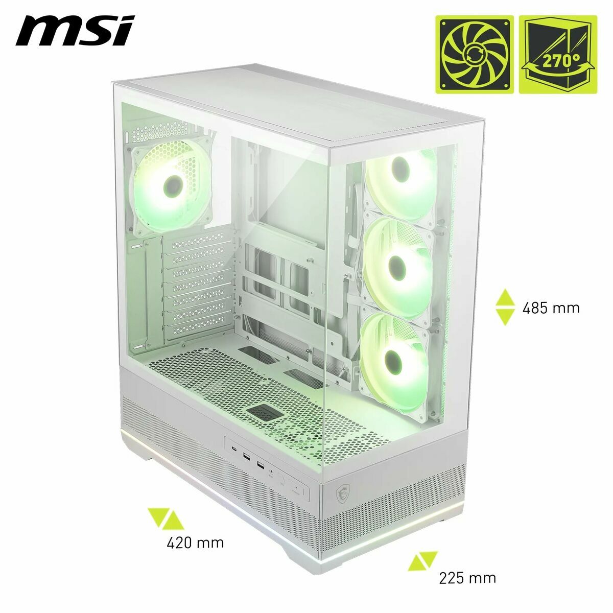 Picture of ATX Semi-tower Box MSI 306-7G28W21-JA4 White