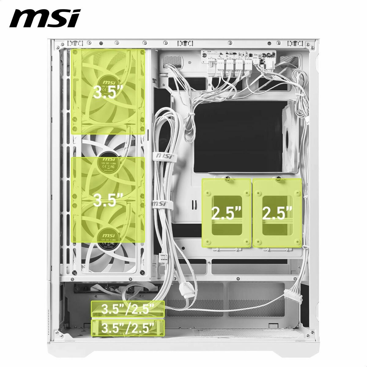 Picture of ATX Semi-tower Box MSI 306-7G28W21-JA4 White