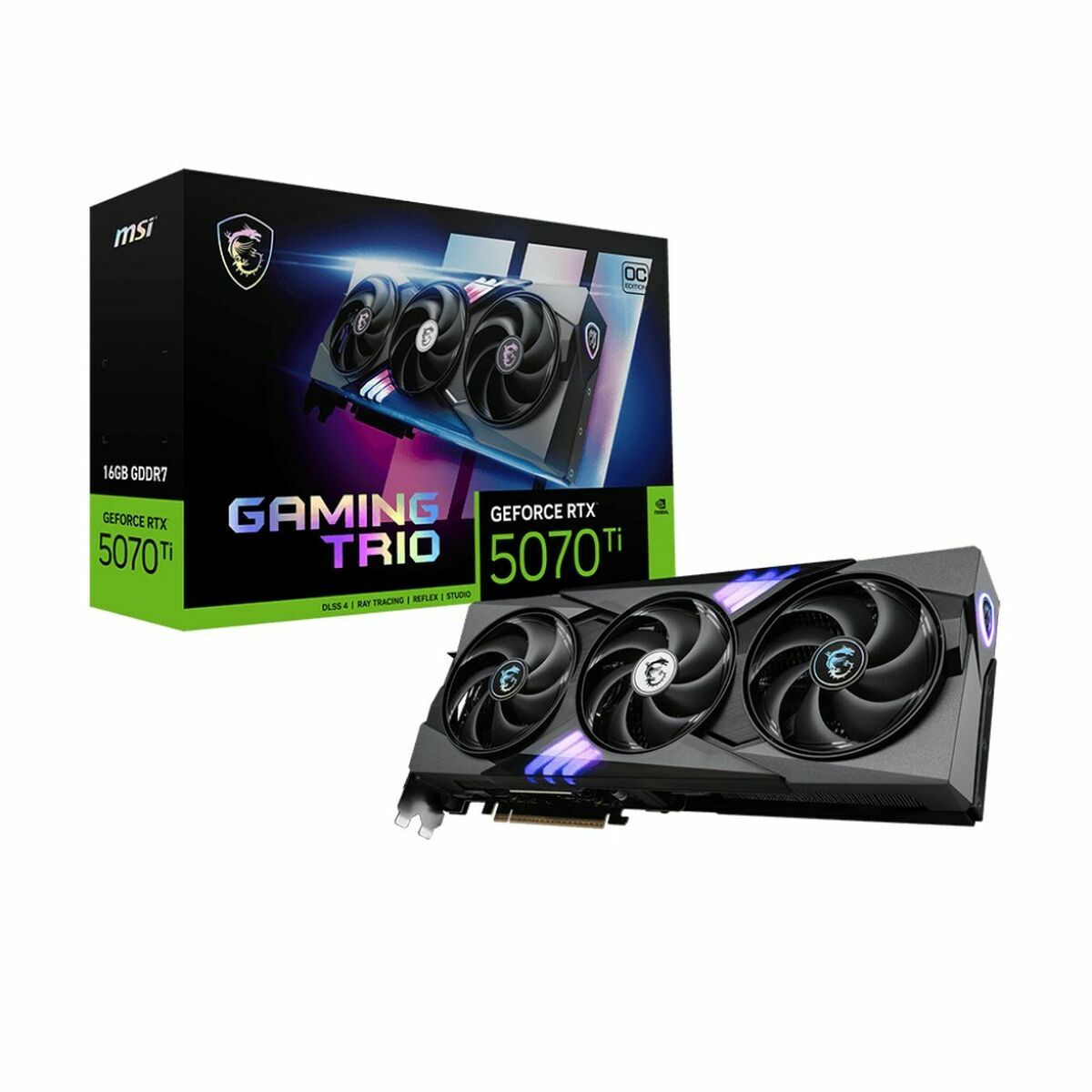 Picture of Graphics card MSI V531-240R nvidia geforce rtx 5070 ti 16 GB GDDR6X GDDR7