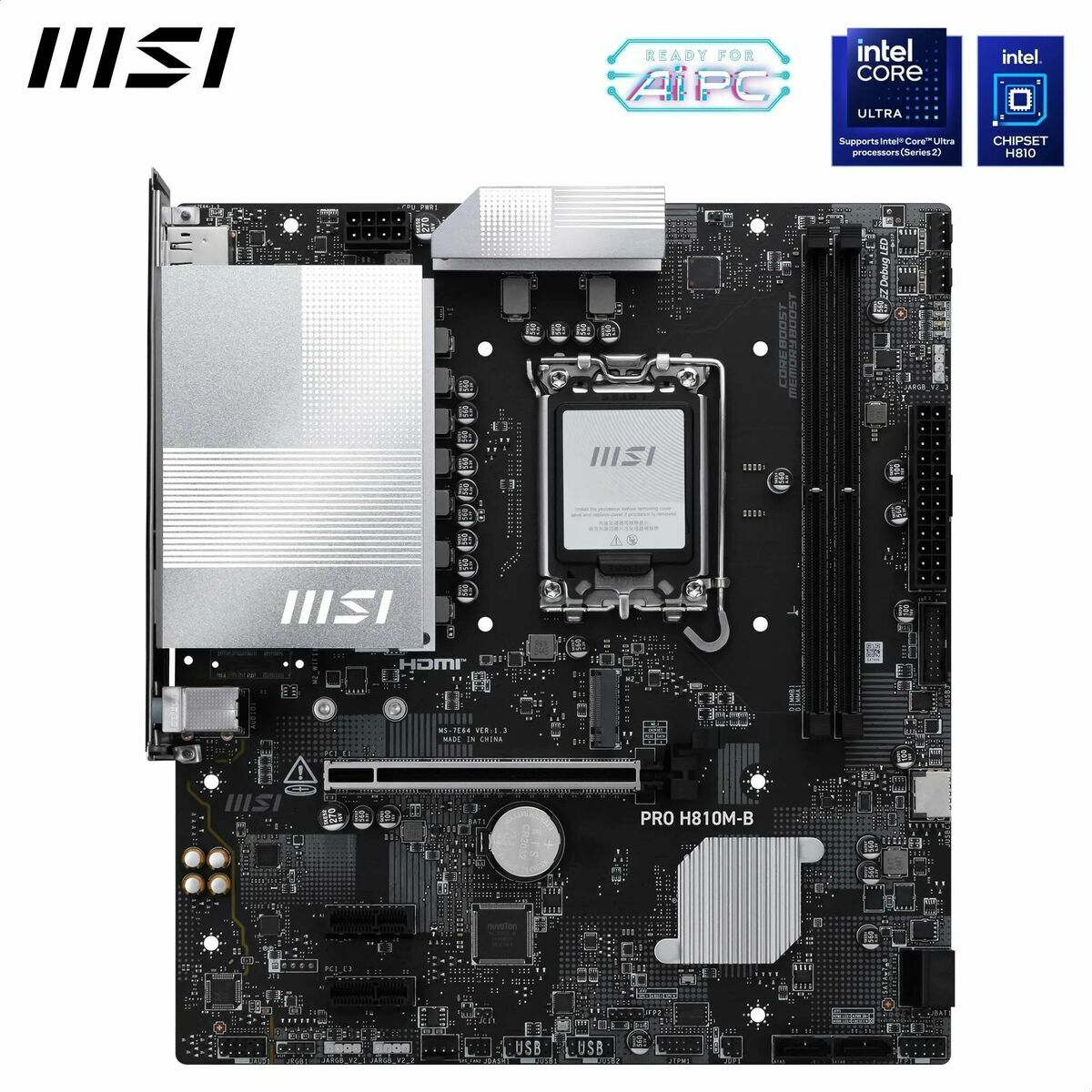 Bild von Motherboard MSI PRO H810M-B LGA 1851