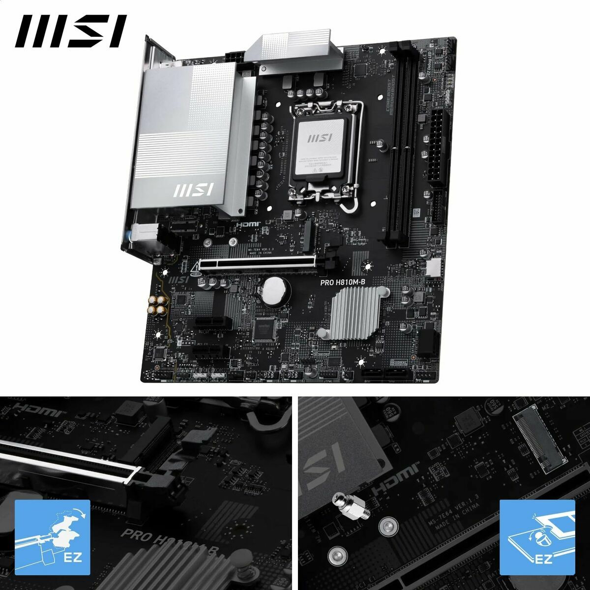 Bild von Motherboard MSI PRO H810M-B LGA 1851