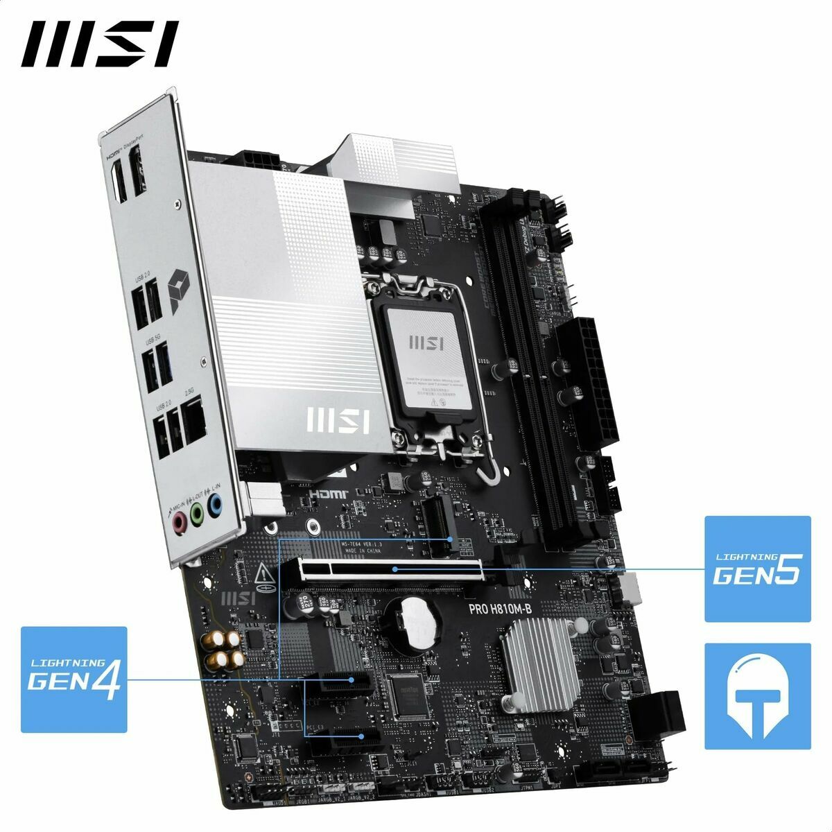 Picture of Motherboard MSI PRO H810M-B LGA 1851