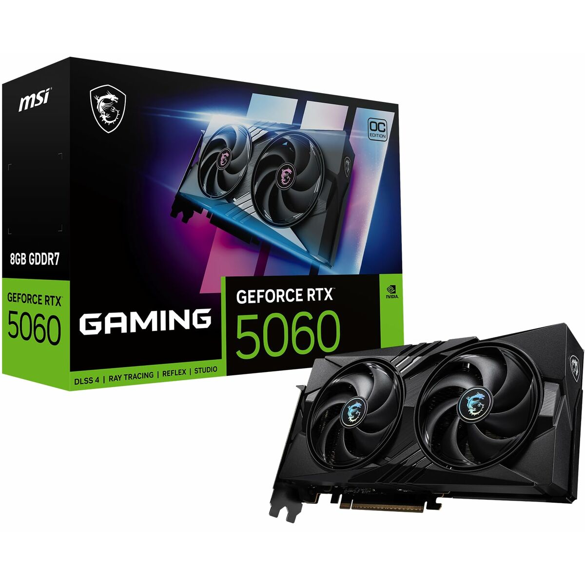 Afbeeldingen van Graphics card MSI RTX 5060 8G GAMING OC 8 GB GDDR6X GDDR7