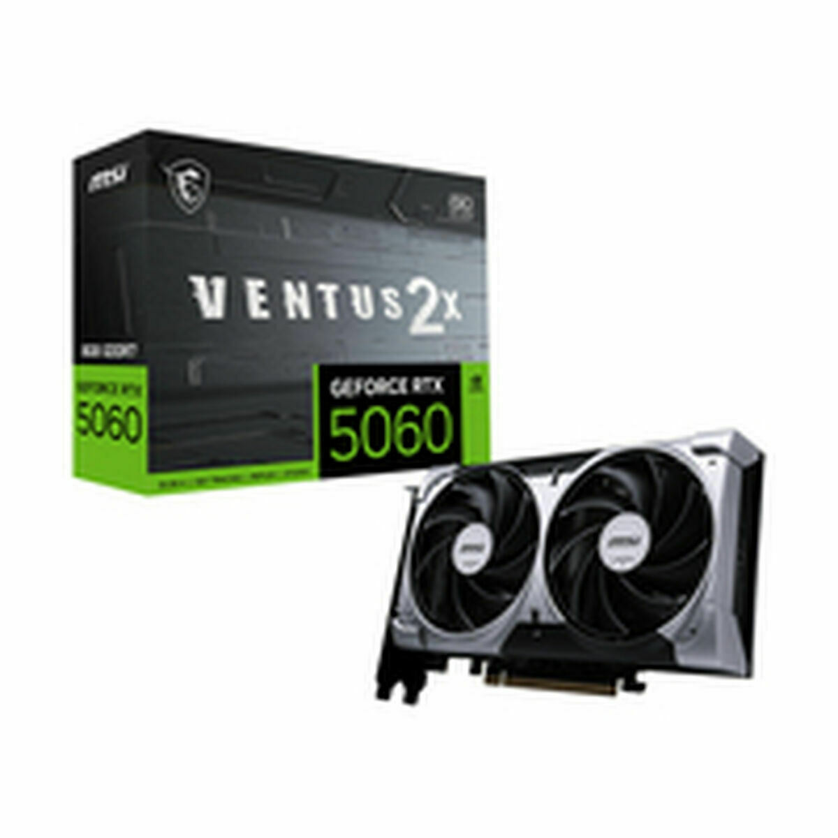 Afbeeldingen van Graphics card MSI RTX 5060 8G VENTUS 2X OC GEFORCE RTX 5060 8 GB GDDR7
