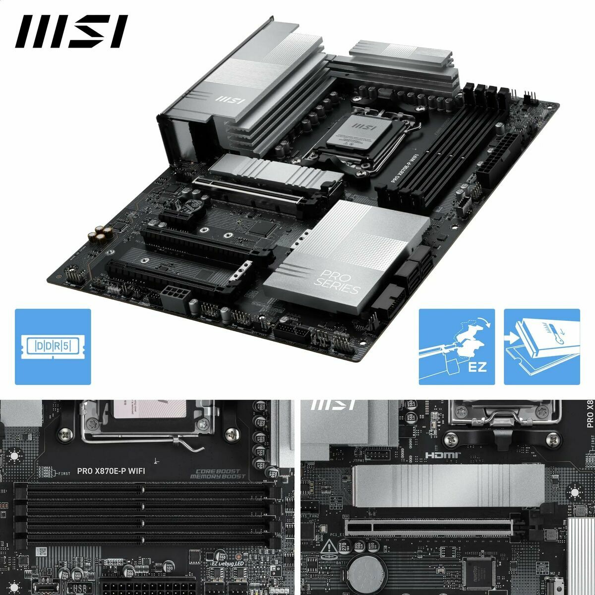 Immagine di Motherboard MSI 911-7E70-002 AMD X870E AMD AM5