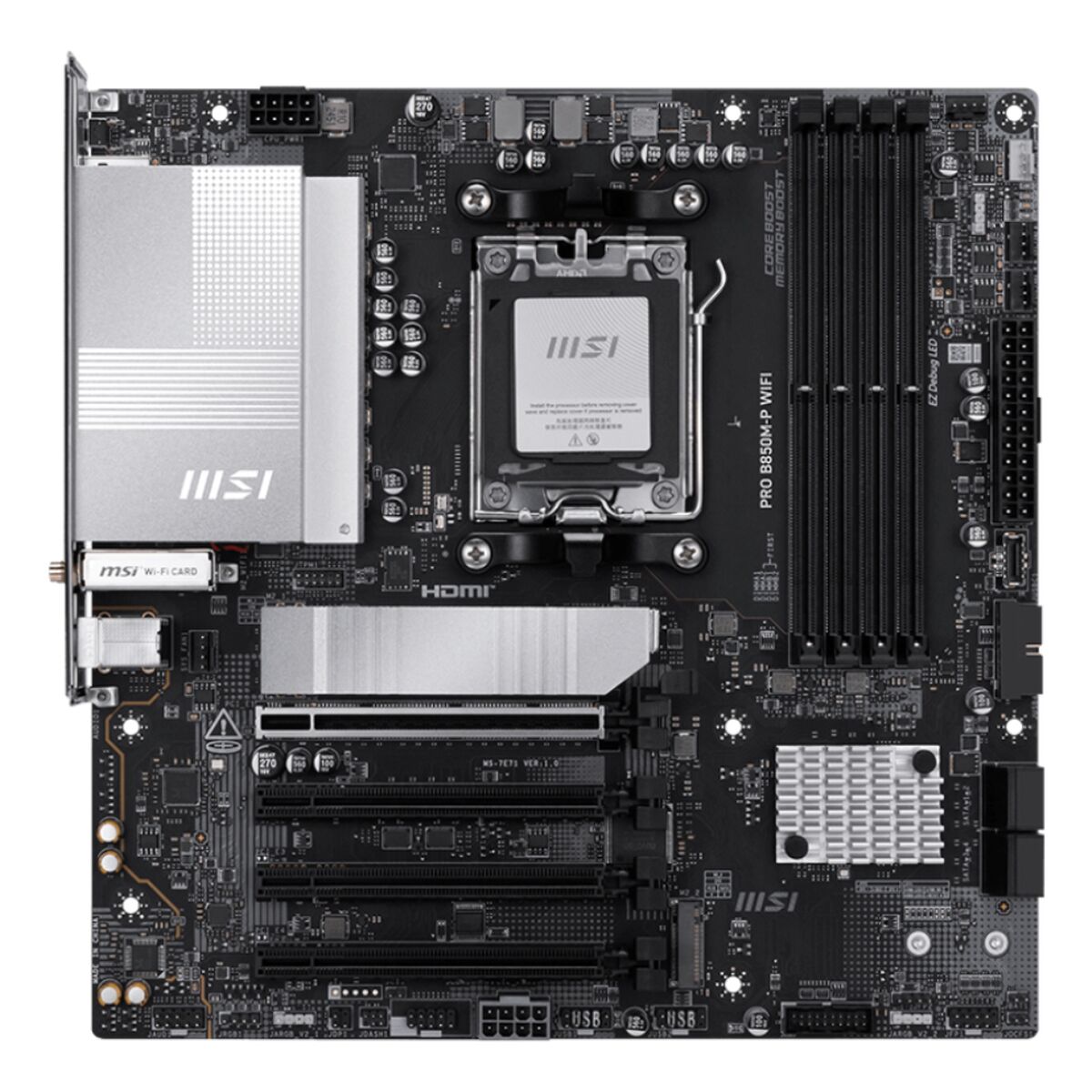 Image secondaire de Carte Mère MSI PRO B850M-P WIFI Intel Wi-Fi 6 AMD AM5 AMD B850