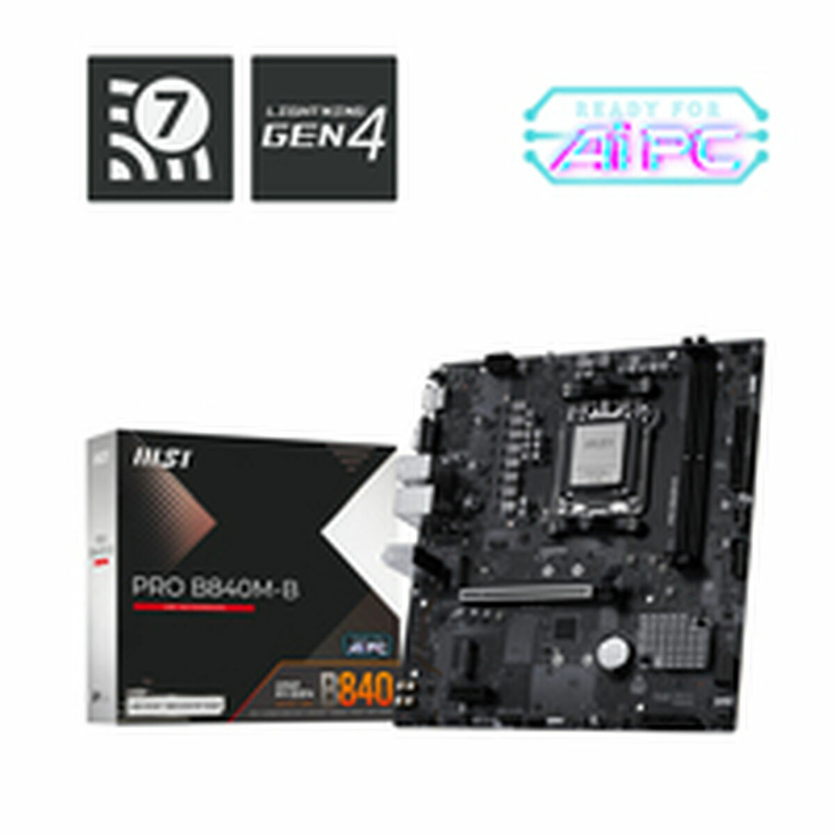 Afbeeldingen van Motherboard MSI PRO B840M-B AMD AM5 AMD