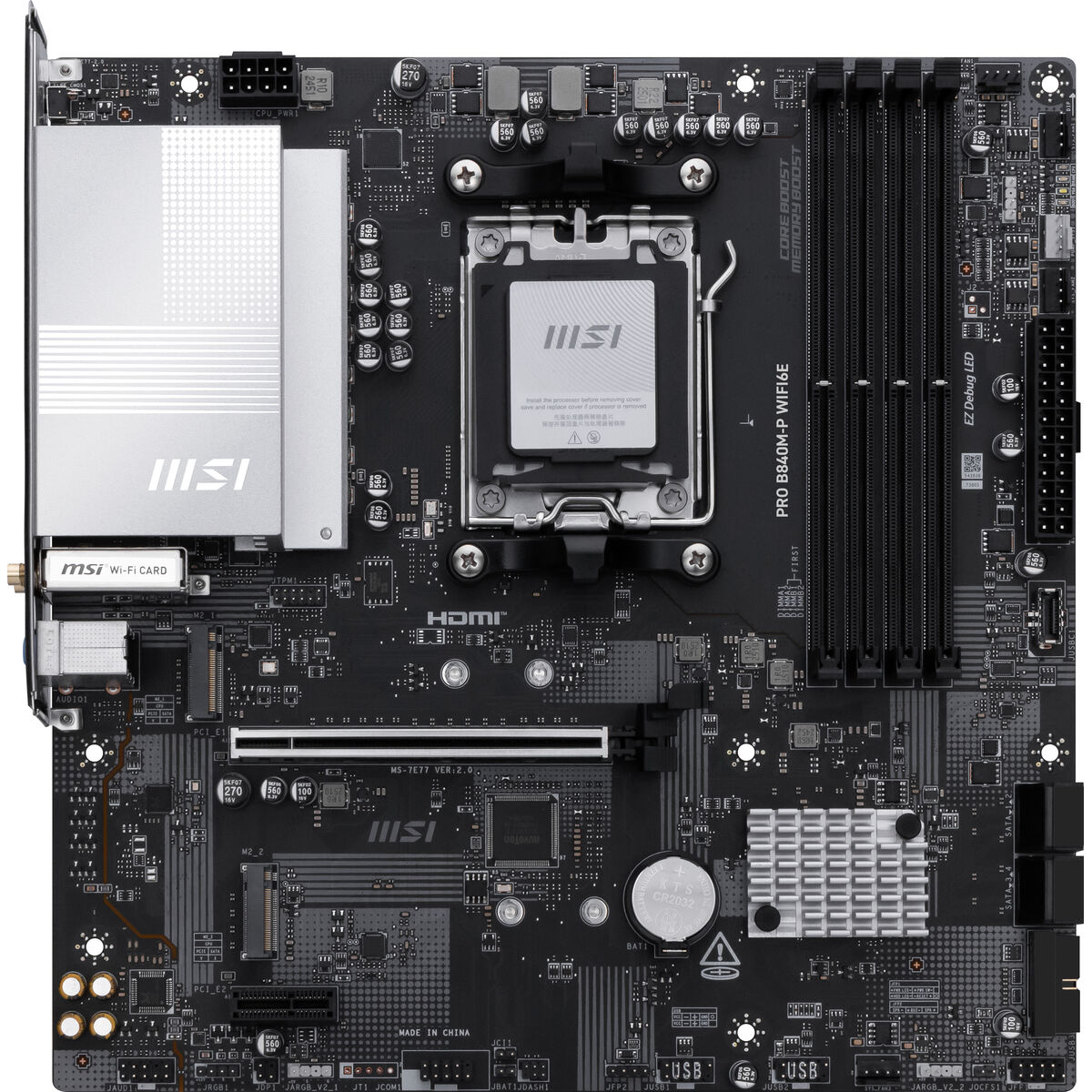 Kép Motherboard MSI PRO B840M-P WIFI6E AMD AM5 AMD