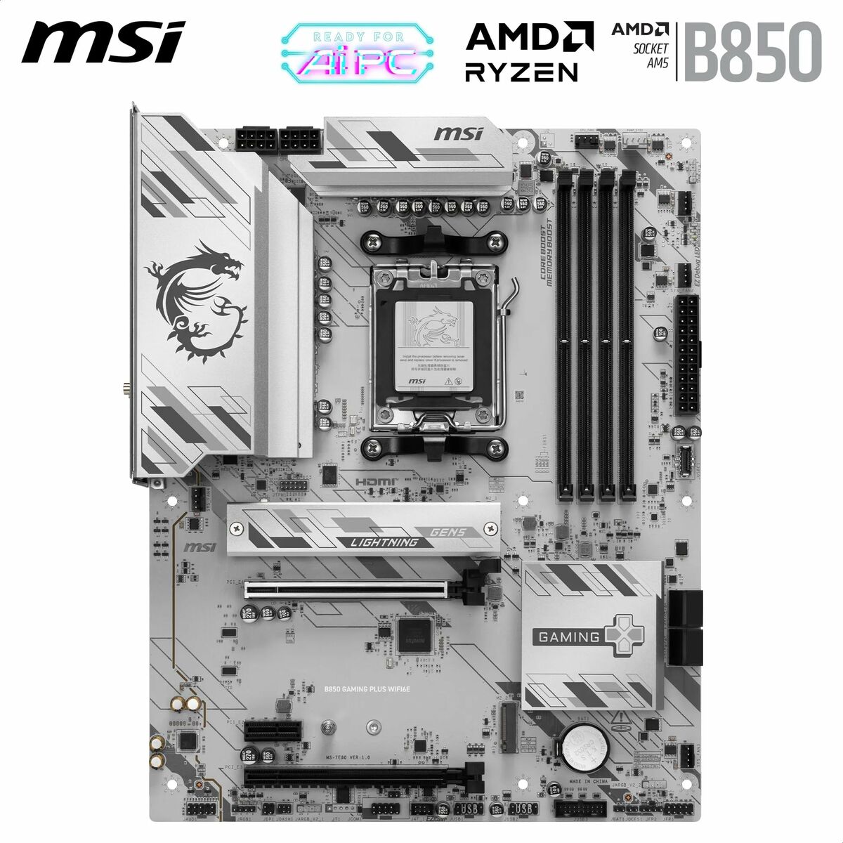 Afbeeldingen van Motherboard MSI 911-7E80-001 AMD B850 AMD AM5
