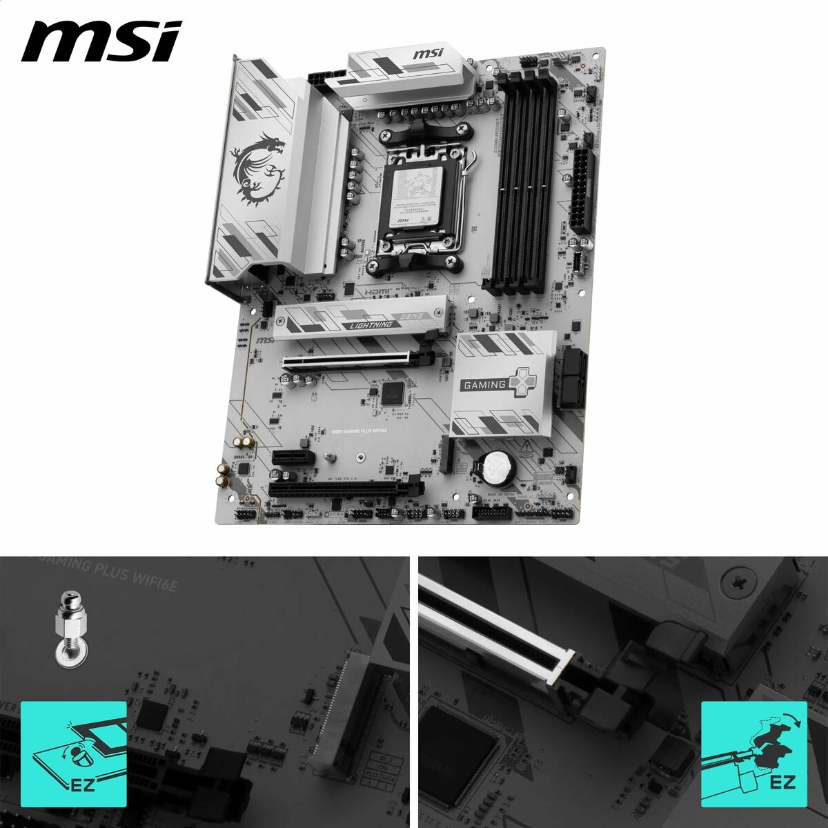 Afbeeldingen van Motherboard MSI 911-7E80-001 AMD B850 AMD AM5