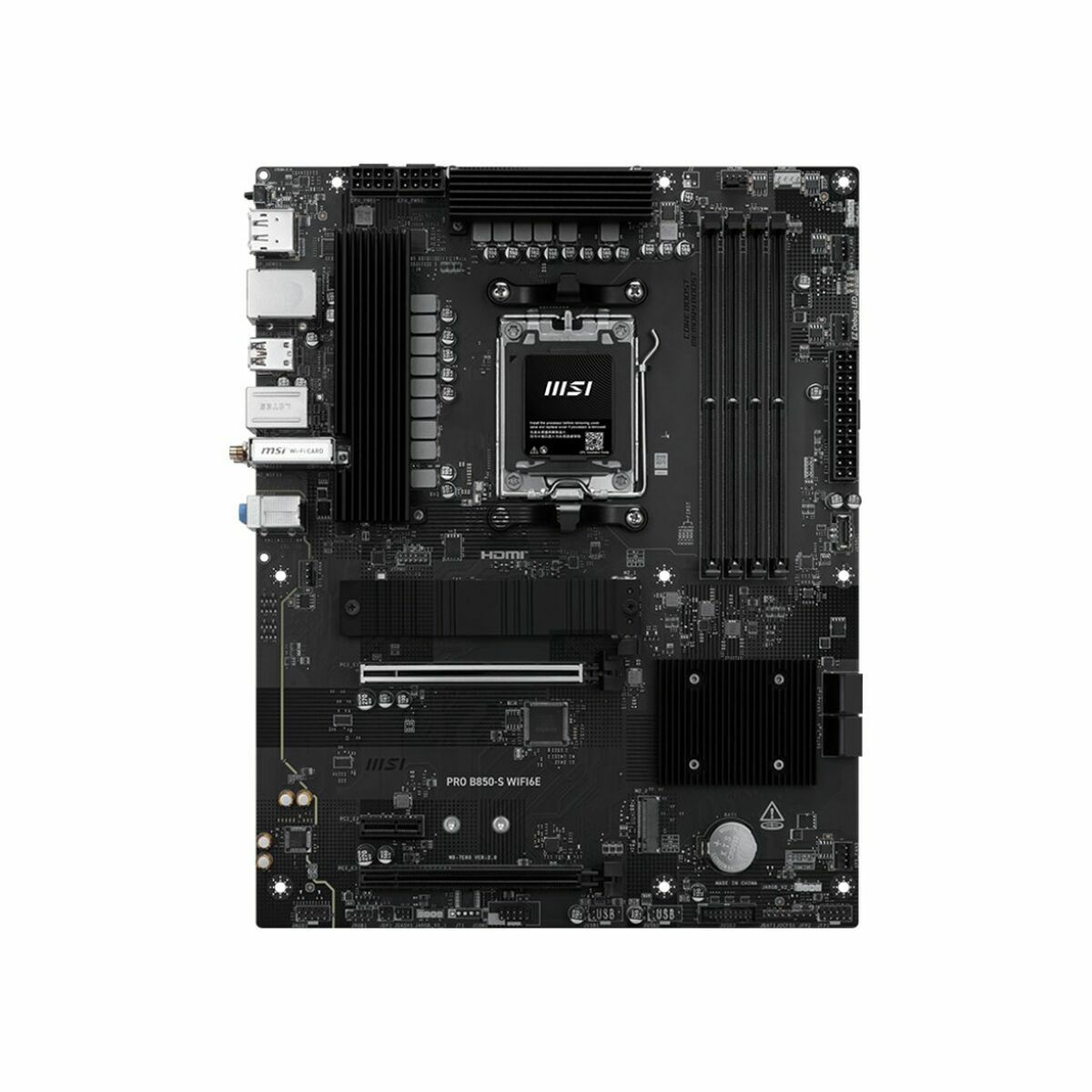Carte Mère MSI PRO B850-S WIFI6E Intel Wi-Fi 6 AMD AM5 AMD B850