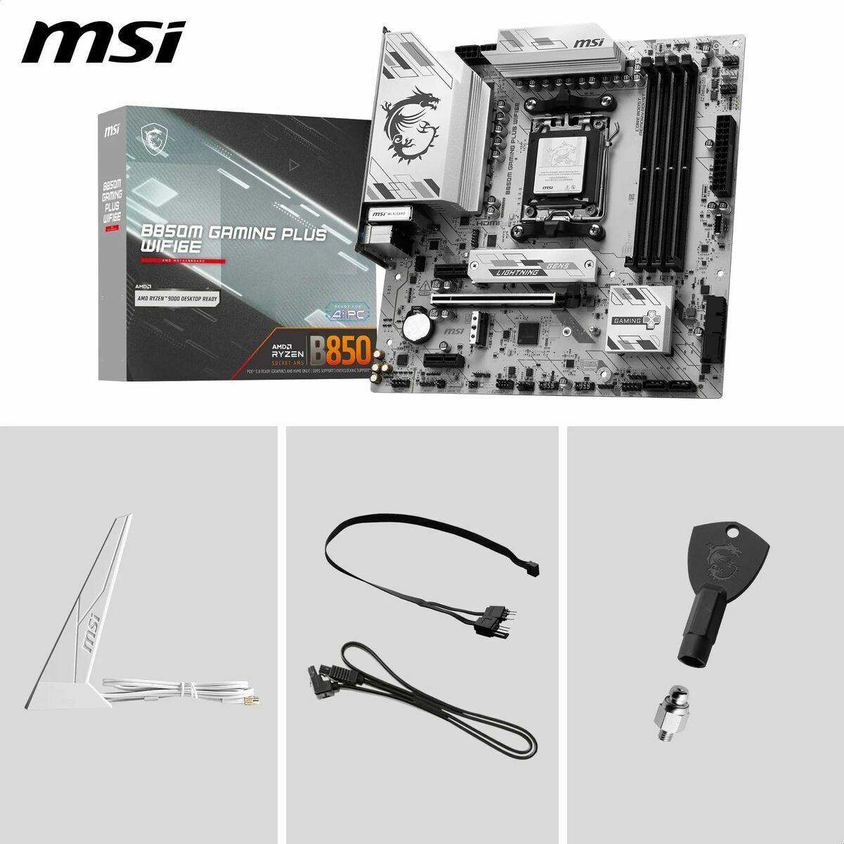 Picture of Motherboard MSI B850M GAMING PLUS WIFI6E AMD B850 AMD AM5