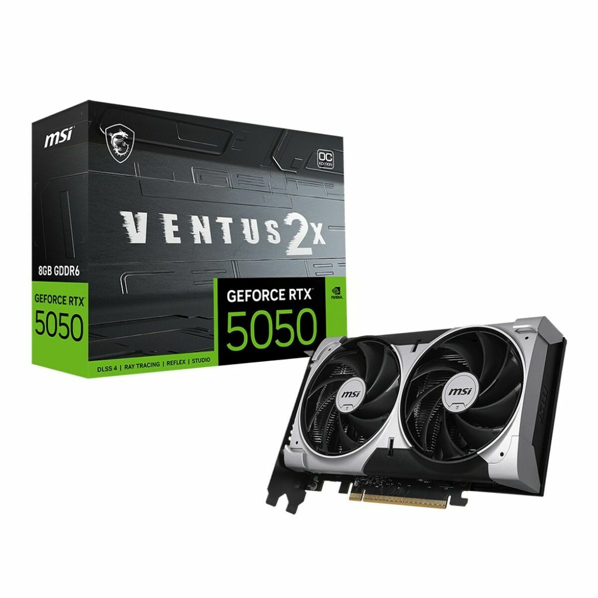 Afbeeldingen van Graphics card MSI VENTUS 2X OC GEFORCE RTX 5050 8 GB GDDR6