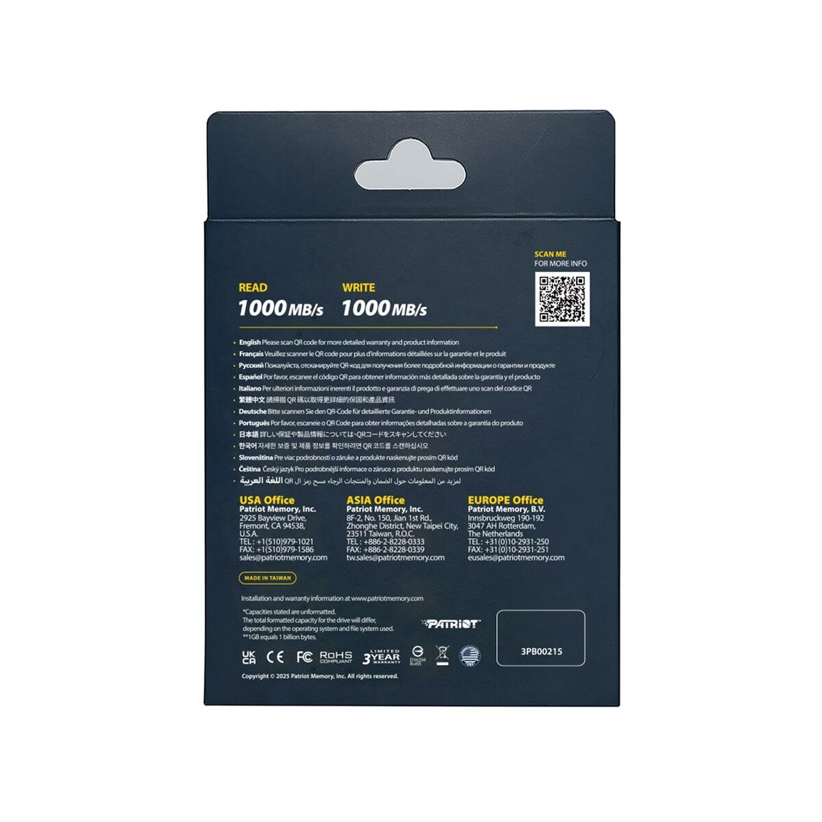 Afbeeldingen van External Hard Drive Patriot Memory PTPL2TBPECB