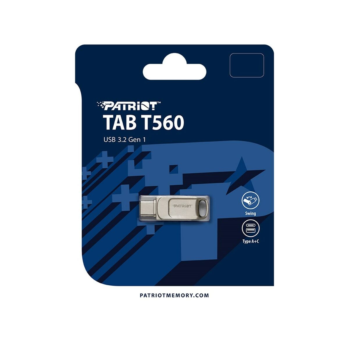 Afbeeldingen van USB stick Patriot Memory PS128GT560DS5D Silver 128 GB